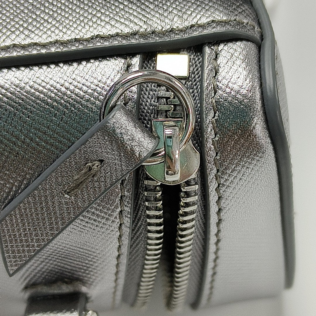 Calfskin Shoulder Bag Super Mini Silver