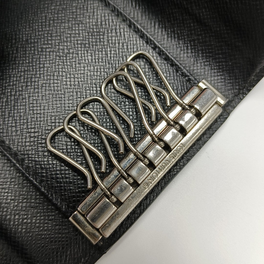 Damier Graphite Coated Canvas Key Pouch Gray