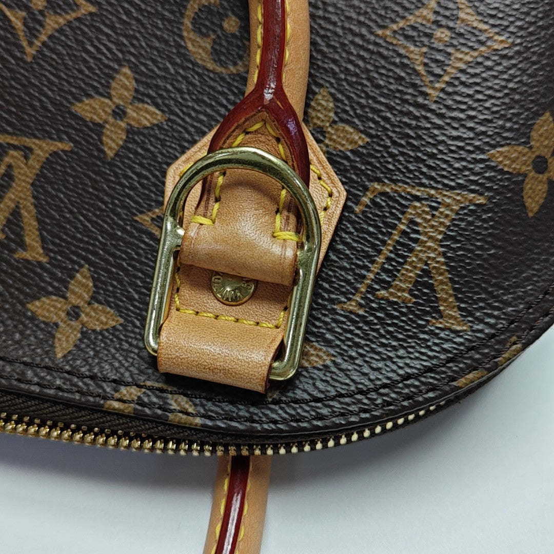 ALMA BB Monogram Coated Canvas Brown
