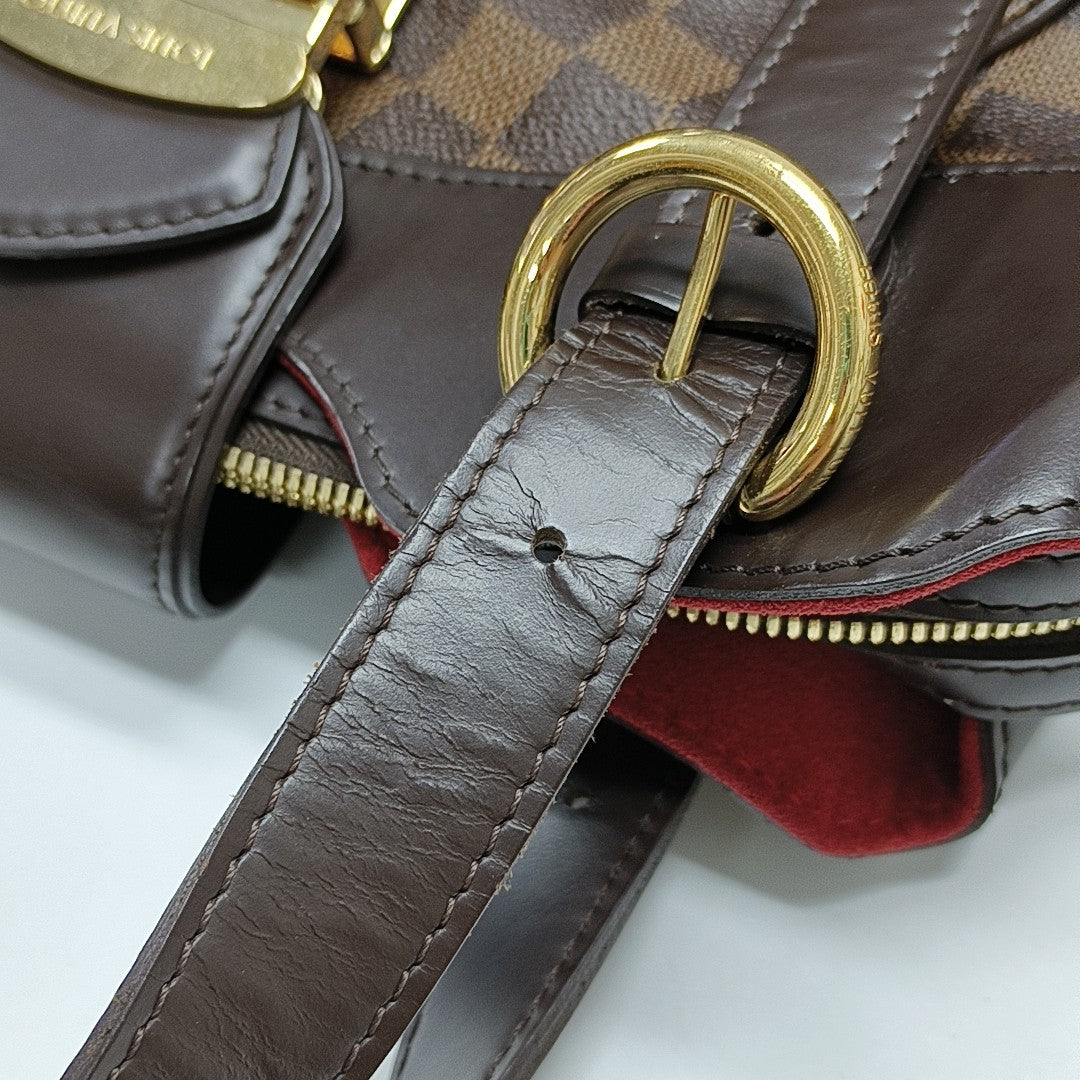 SISTINA PM Damier Ebene Coated Canvas Brown