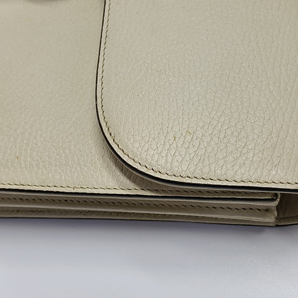 Interlocking G Large Calfskin Beige