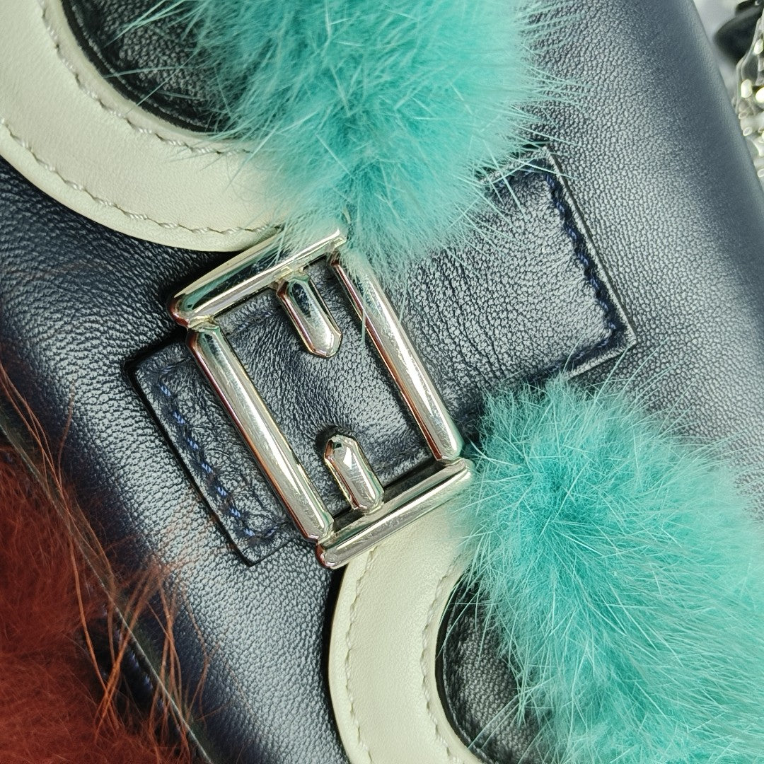 Baguette Micro Calfskin Blue