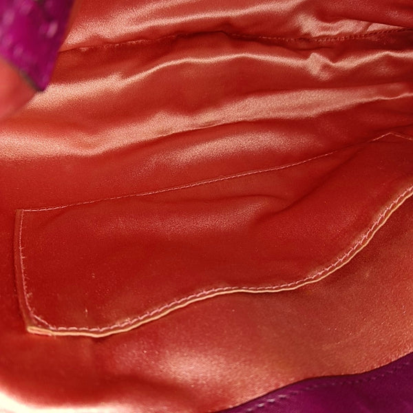 Authenticated pre-owned  GG Marmont Large Quilted Velvet Purple - Shoulder Bag at Looply