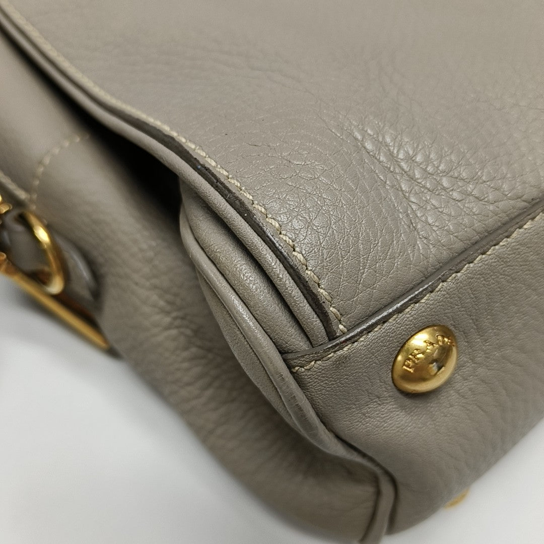Calfskin Tote Bag Gray