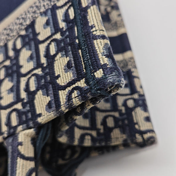 Book Tote Small Oblique Canvas Blue