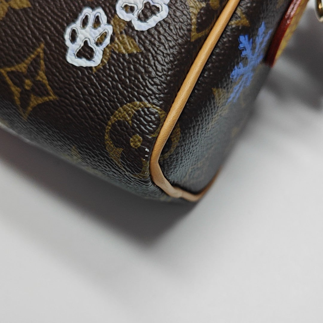 SPEEDY Monogram Coated Canvas Brown