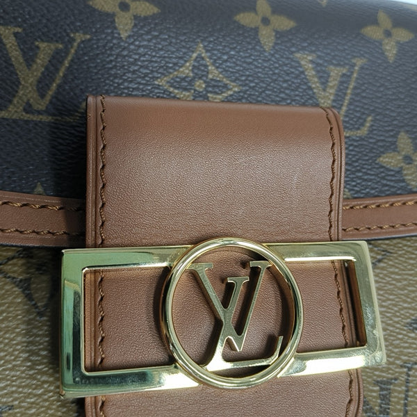 DAUPHINE Mini Monogram Coated Canvas Brown
