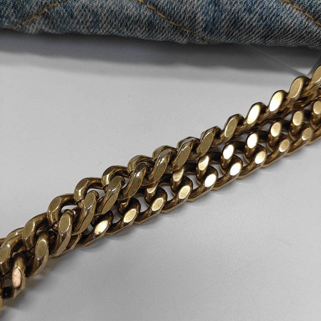 NIKI Medium Chevron Denim Blue
