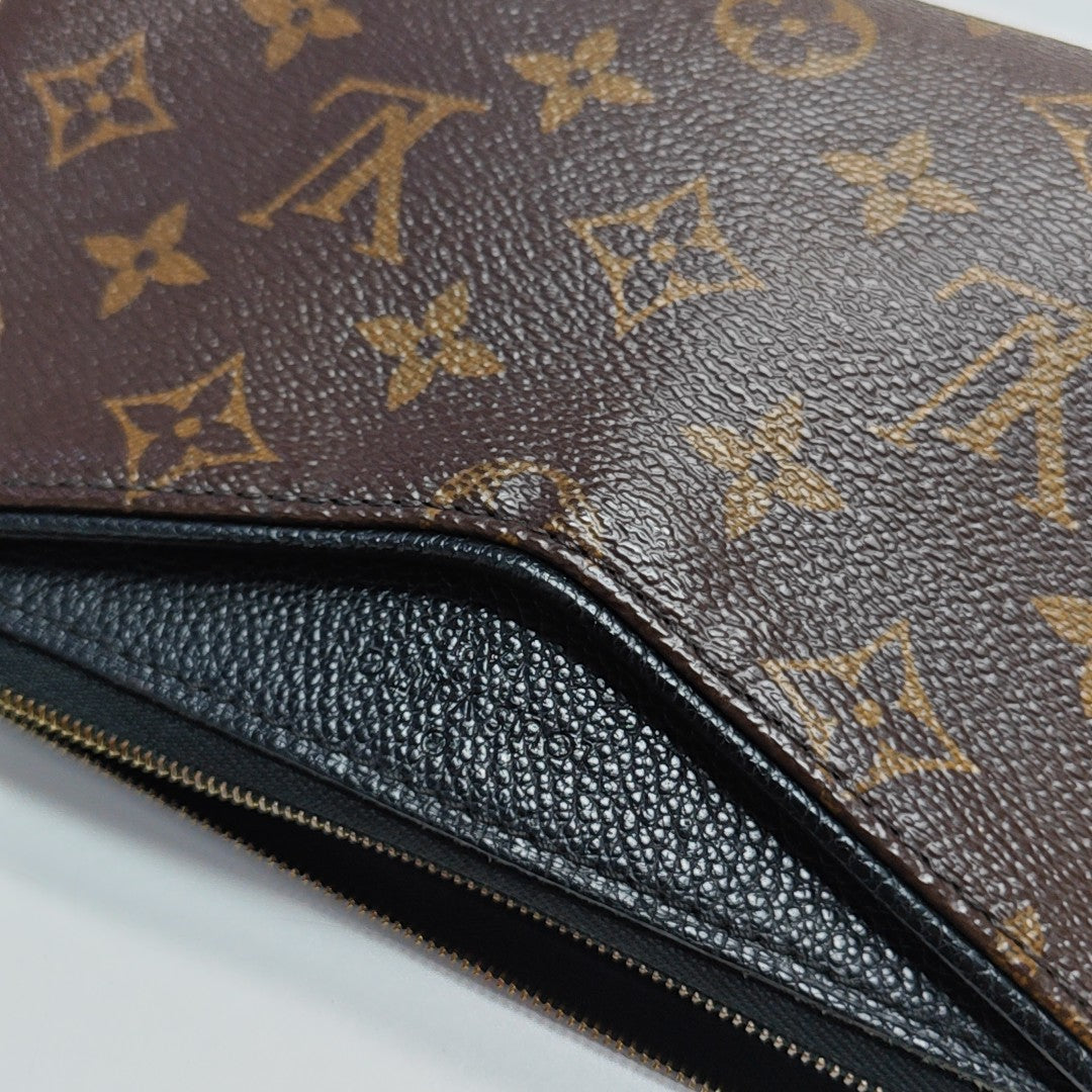 PALLAS BB Monogram Coated Canvas Brown