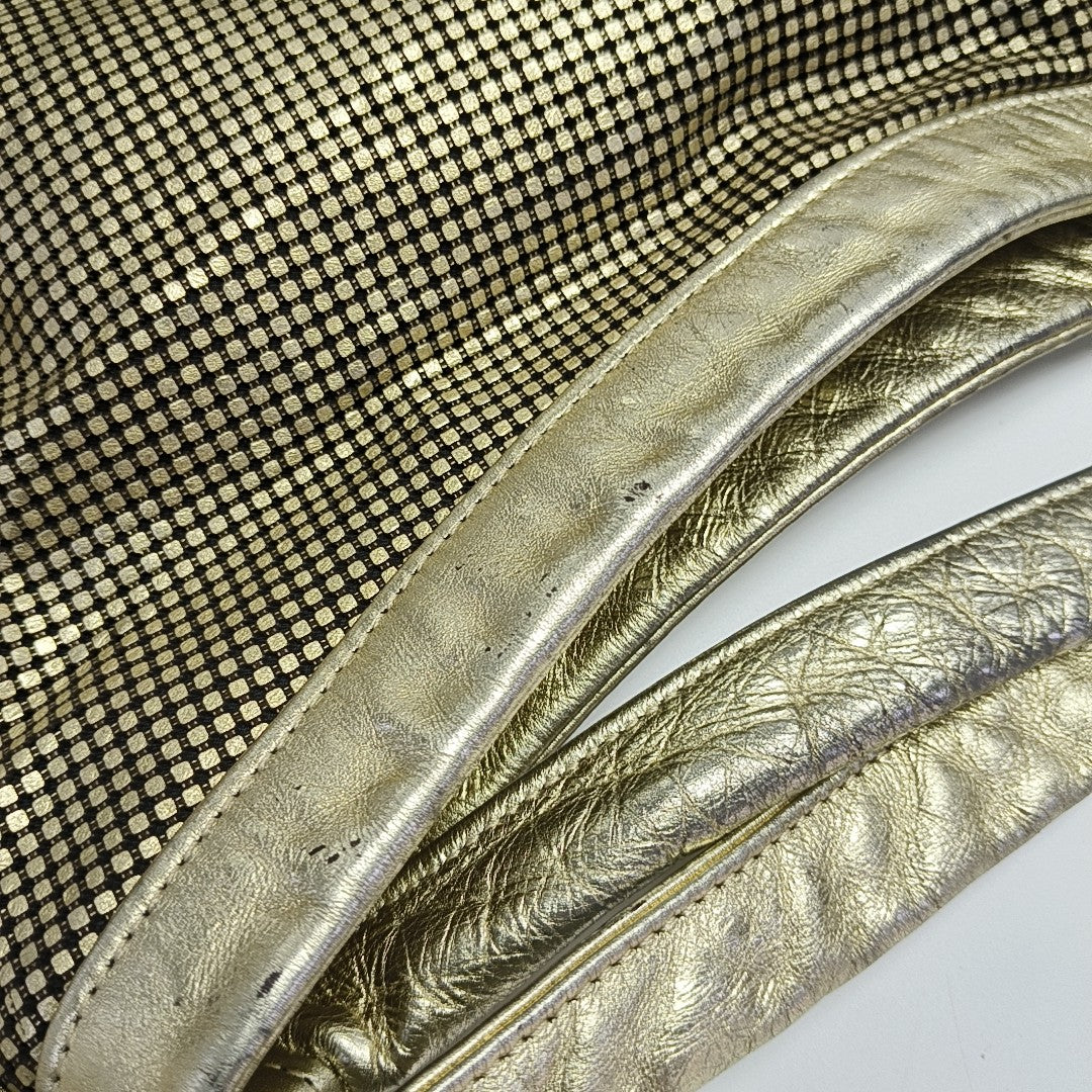 Calfskin Shoulder Bag Gold
