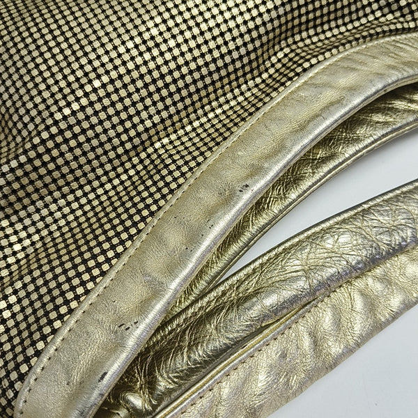 Calfskin Shoulder Bag Gold