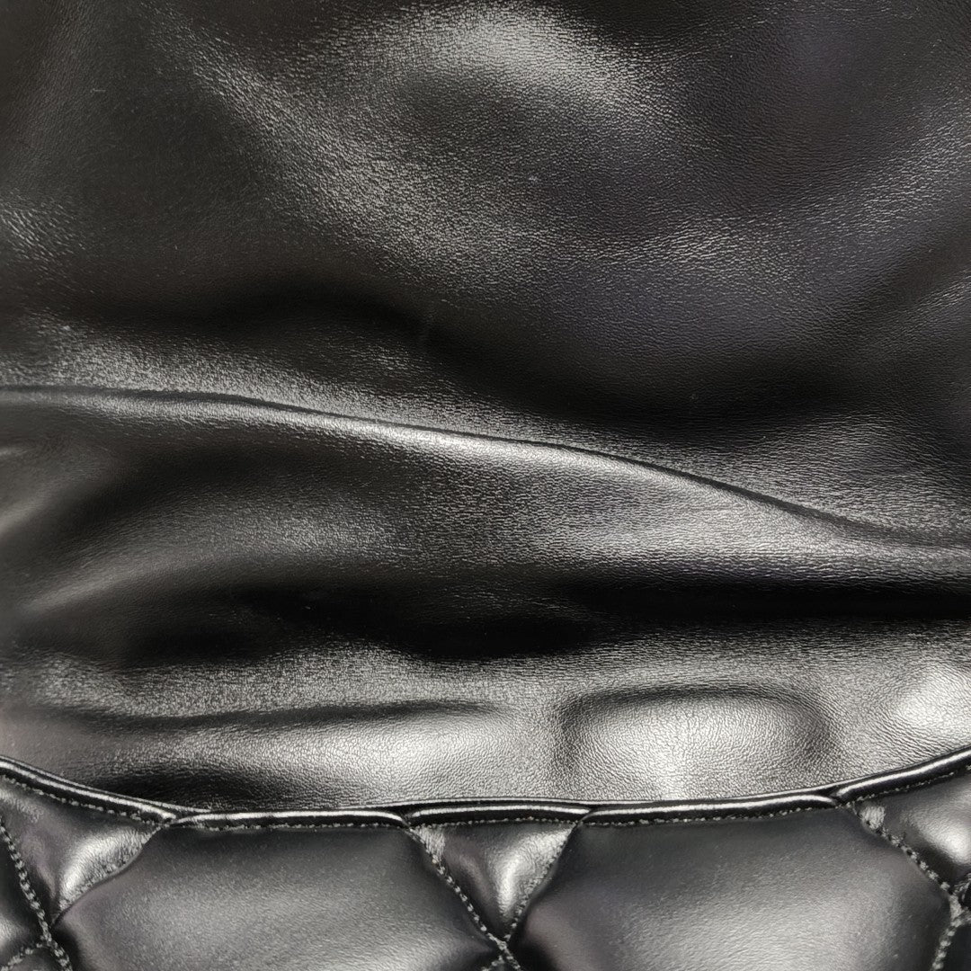 B. Quilted Calfskin Black