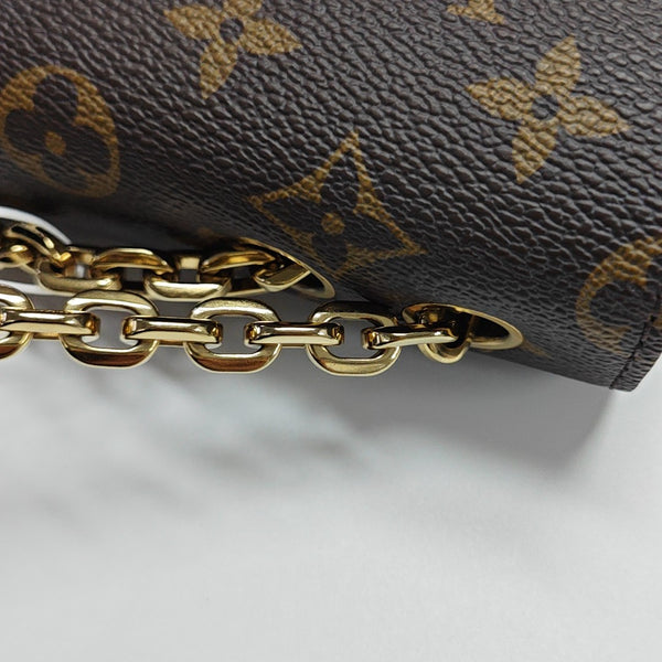 MARCEAU Monogram Coated Canvas Brown