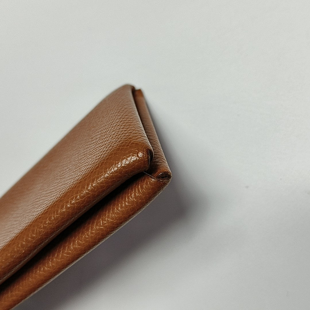 Calvi Epsom Brown Card Holder