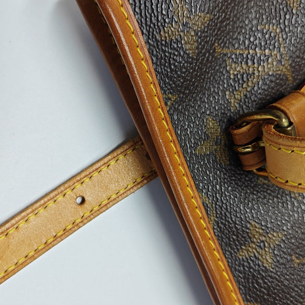 BUCKET PM Monogram Coated Canvas Brown