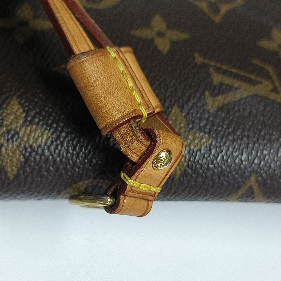 NEVERFULL GM Monogram Coated Canvas Brown