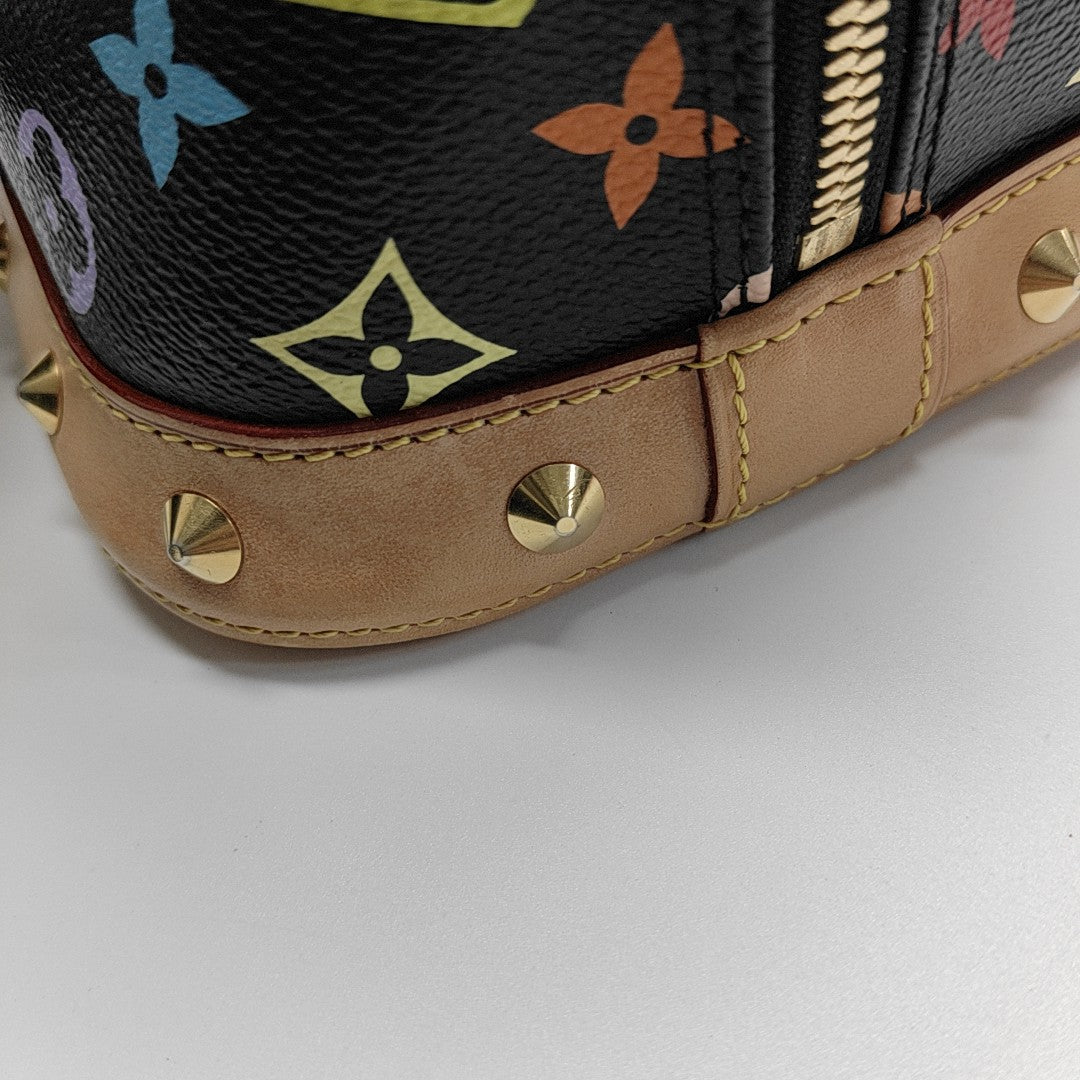 ALMA PM Monogram Coated Canvas Black