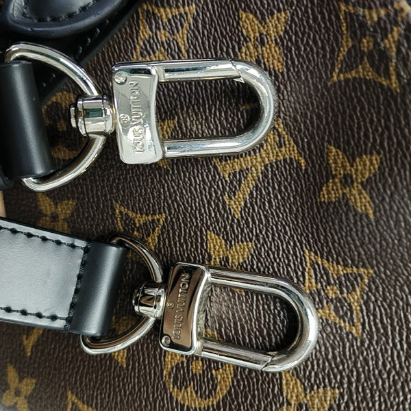 KEEPALL 45 Monogram Coated Canvas Brown