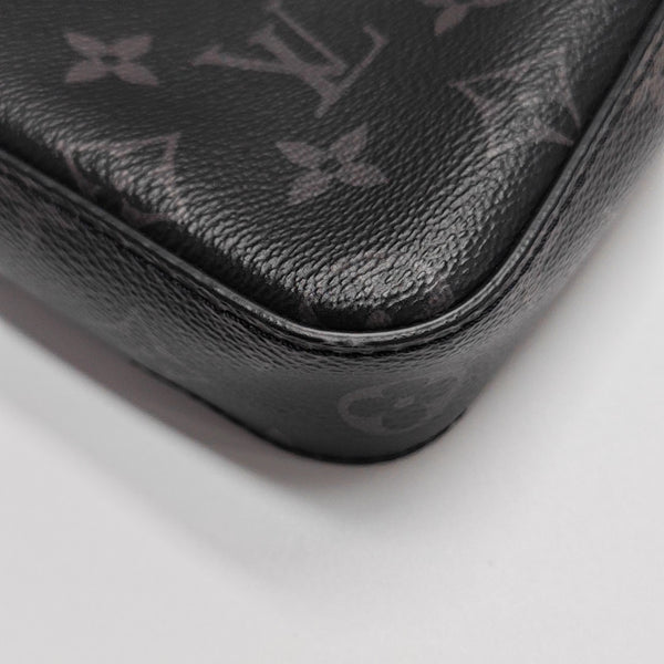 TRIO Monogram Coated Canvas Gray
