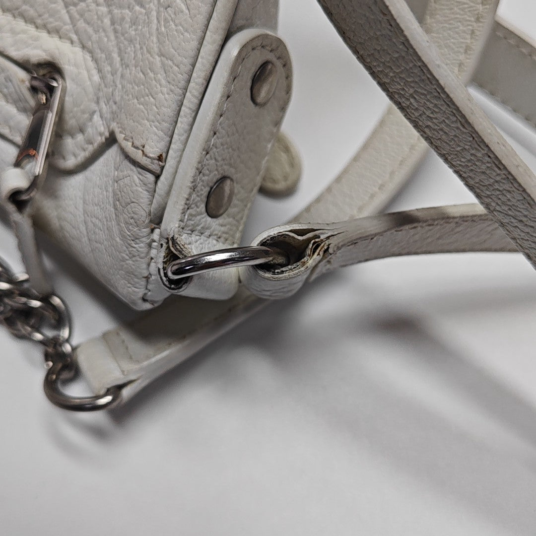 Souvenirs Quilted Calfskin White