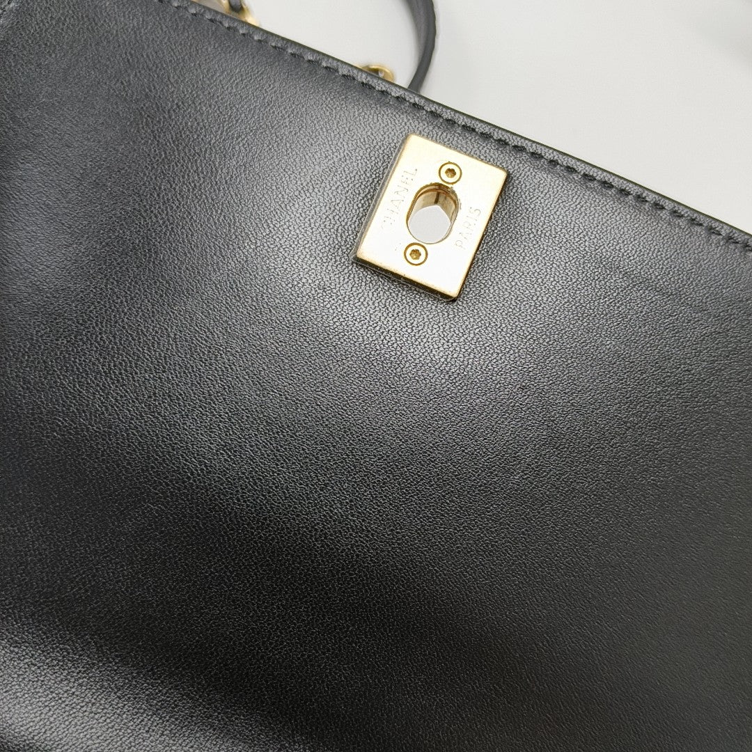 Lizard Shoulder Bag Black