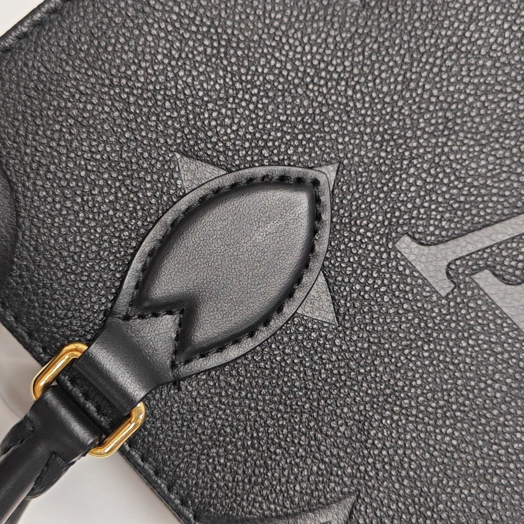 ONTHEGO PM Monogram Calfskin Black