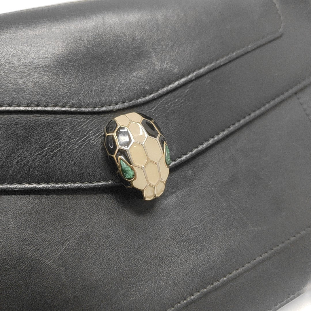 SERPENTI FOREVER Calfskin Black