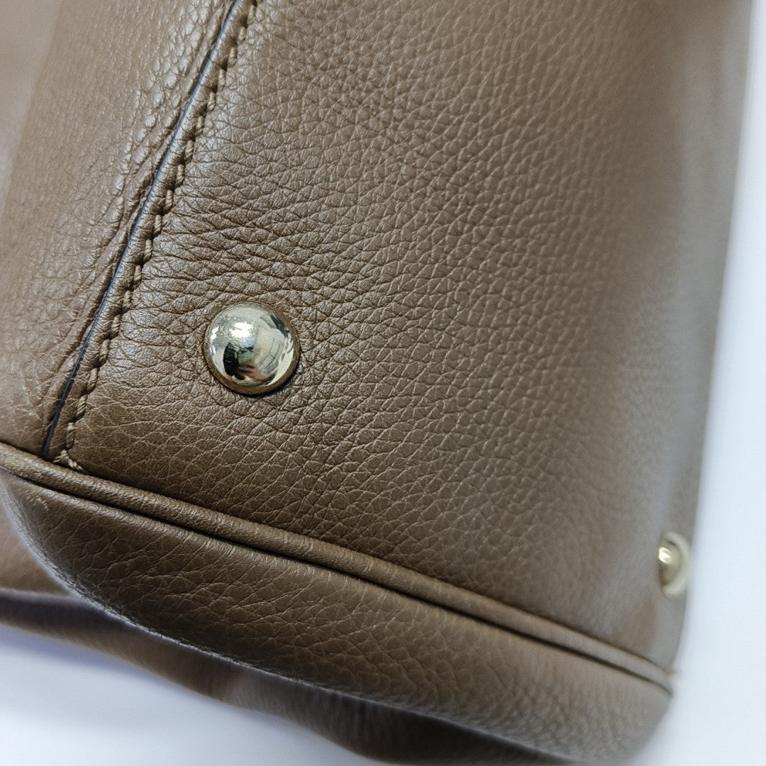 Bamboo 1947 Large Calfskin Brown