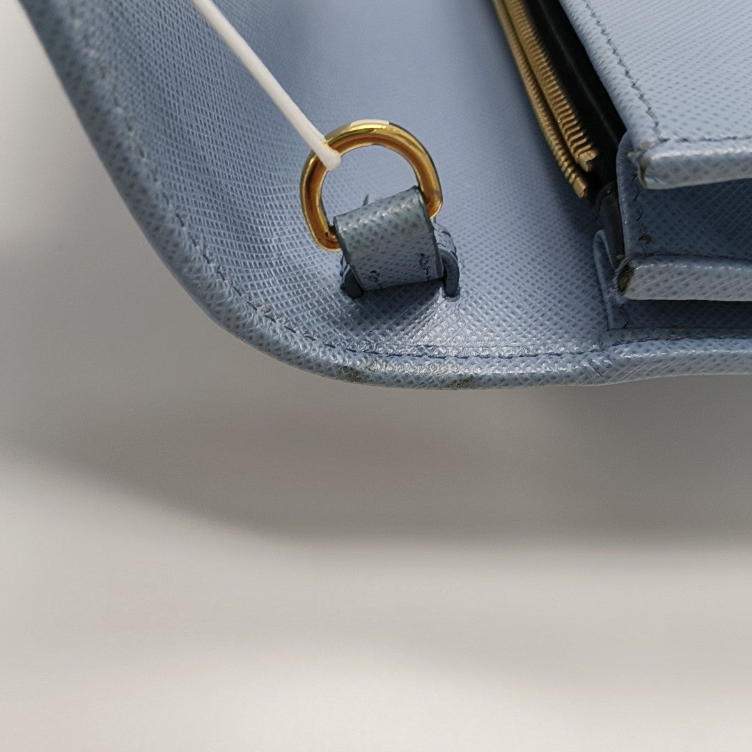 Calfskin Shoulder Bag Blue