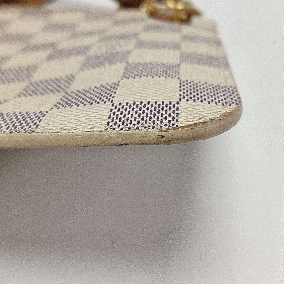 NEVERFULL MM Damier Azur Coated Canvas White