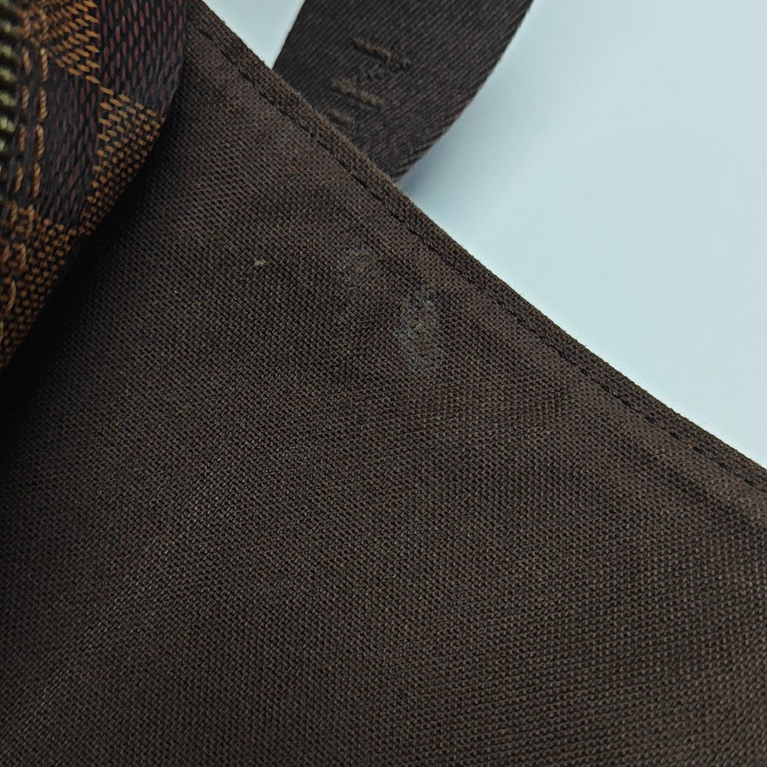 SHELTON MM Damier Ebene Coated Canvas Brown