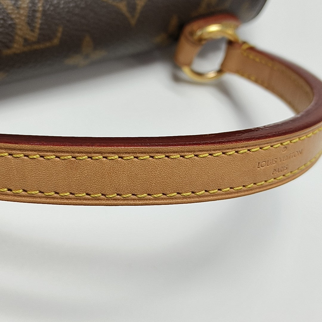 CLUNY PM Monogram Coated Canvas Brown