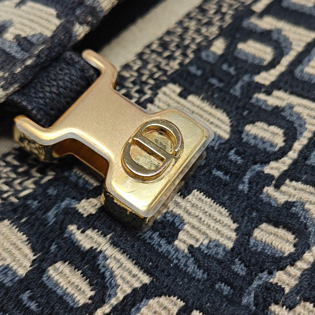 Diorcamp Small Oblique Canvas Blue