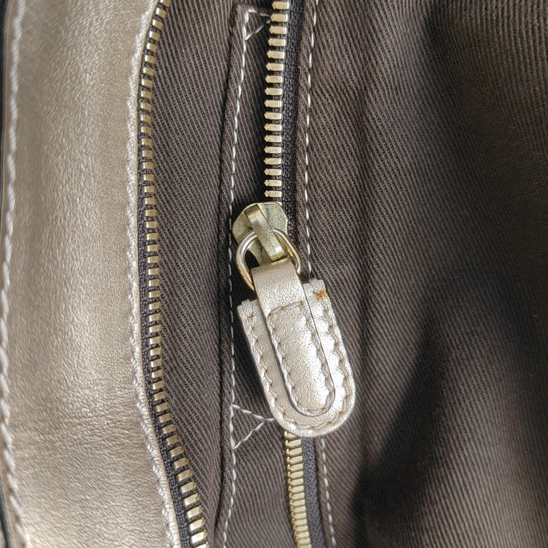 Canvas Top Handle Bag Beige