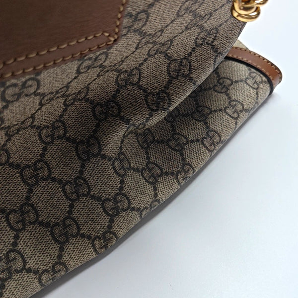 Padlock Medium Monogram Coated Canvas Beige