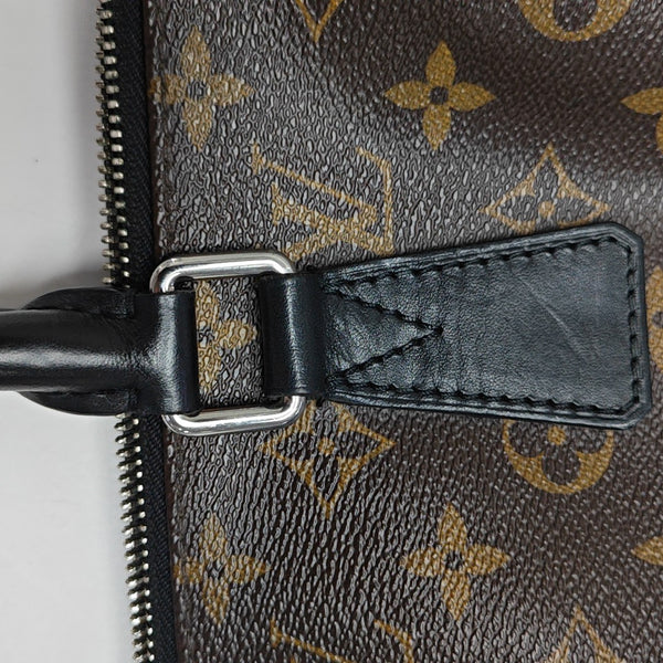 Monogram Coated Canvas Shoulder Bag Brown