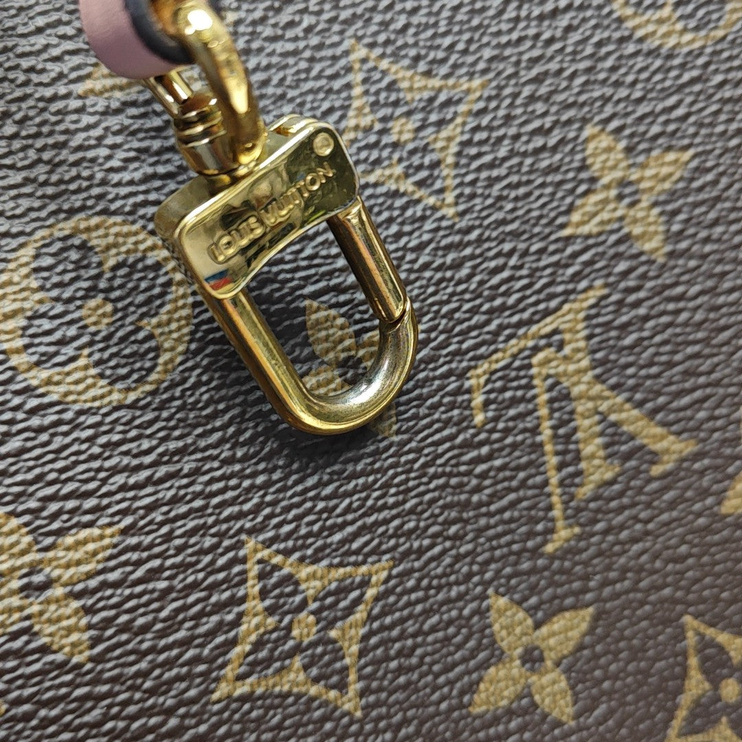 NÉONOÉ MM Monogram Coated Canvas Brown