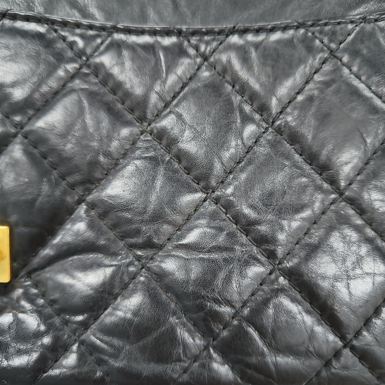 2.55 227 (jumbo) Quilted Calfskin Black