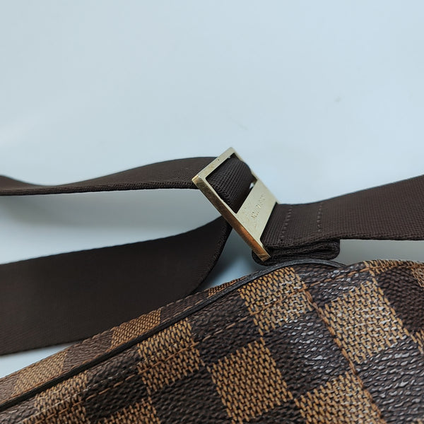 GÉRONIMOS Damier Ebene Coated Canvas Brown
