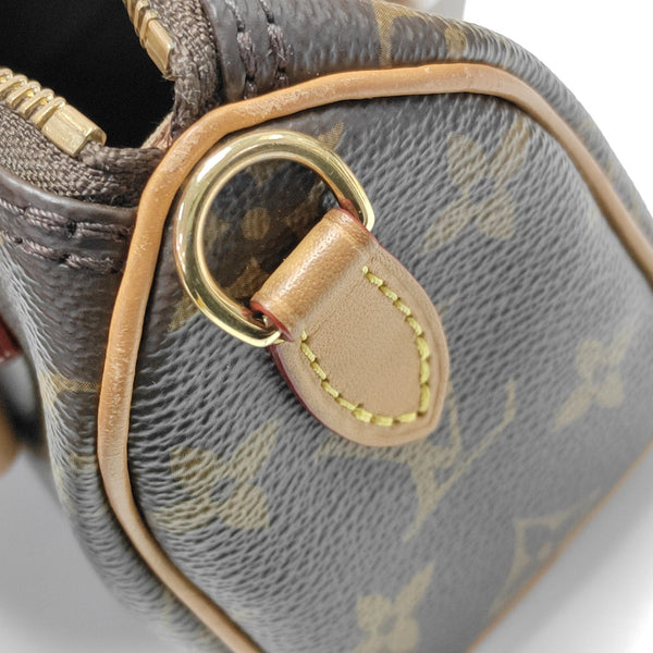 SPEEDY Nano Monogram Coated Canvas Brown