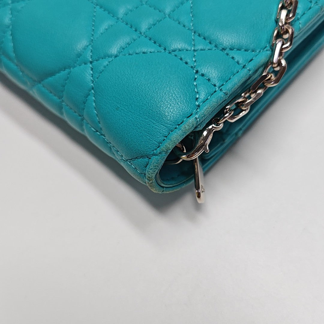 Miss Dior Cannage Calfskin Green
