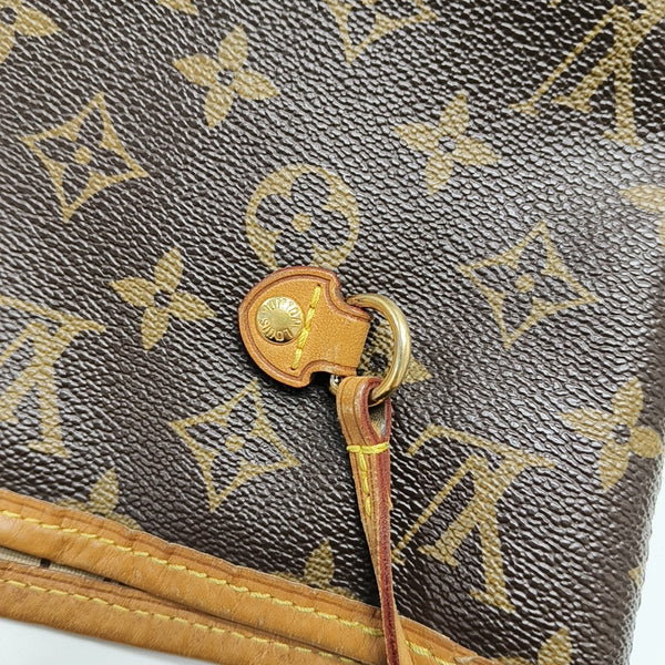 NEVERFULL MM Monogram Coated Canvas Brown