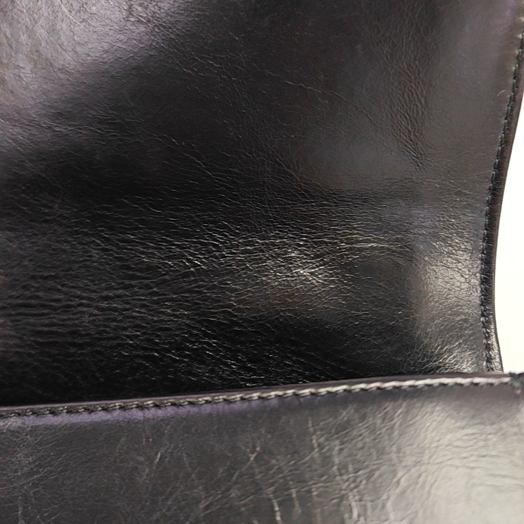 Quilted Calfskin Shoulder Bag Black