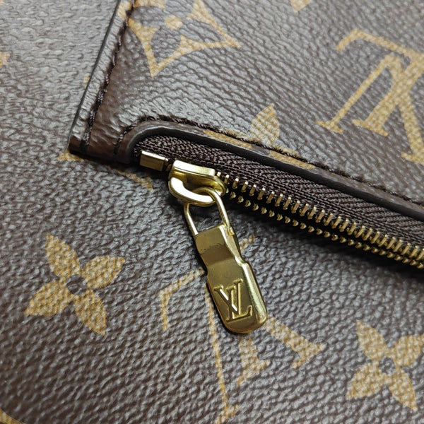 LOOP HOBO Monogram Coated Canvas Brown
