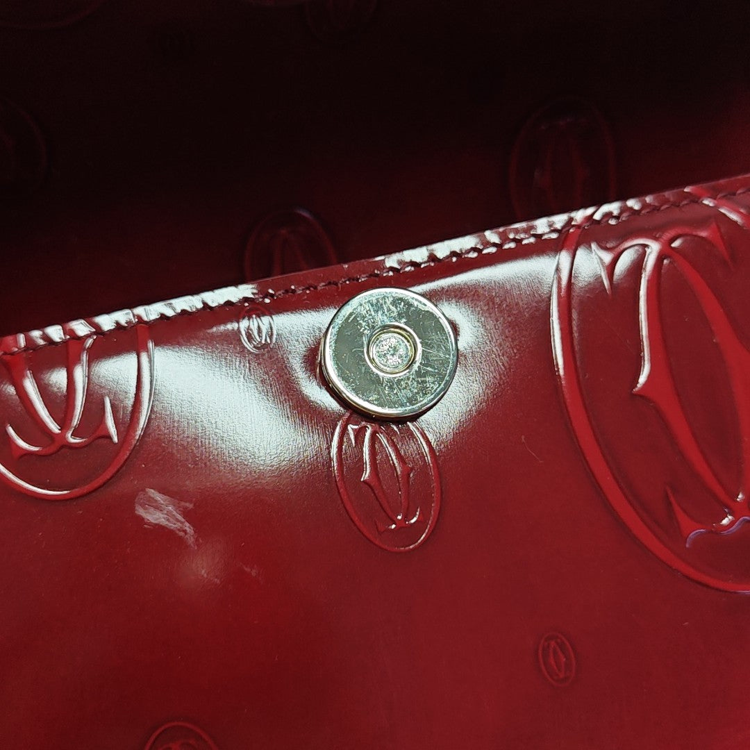 Calfskin Top Handle Bag Red