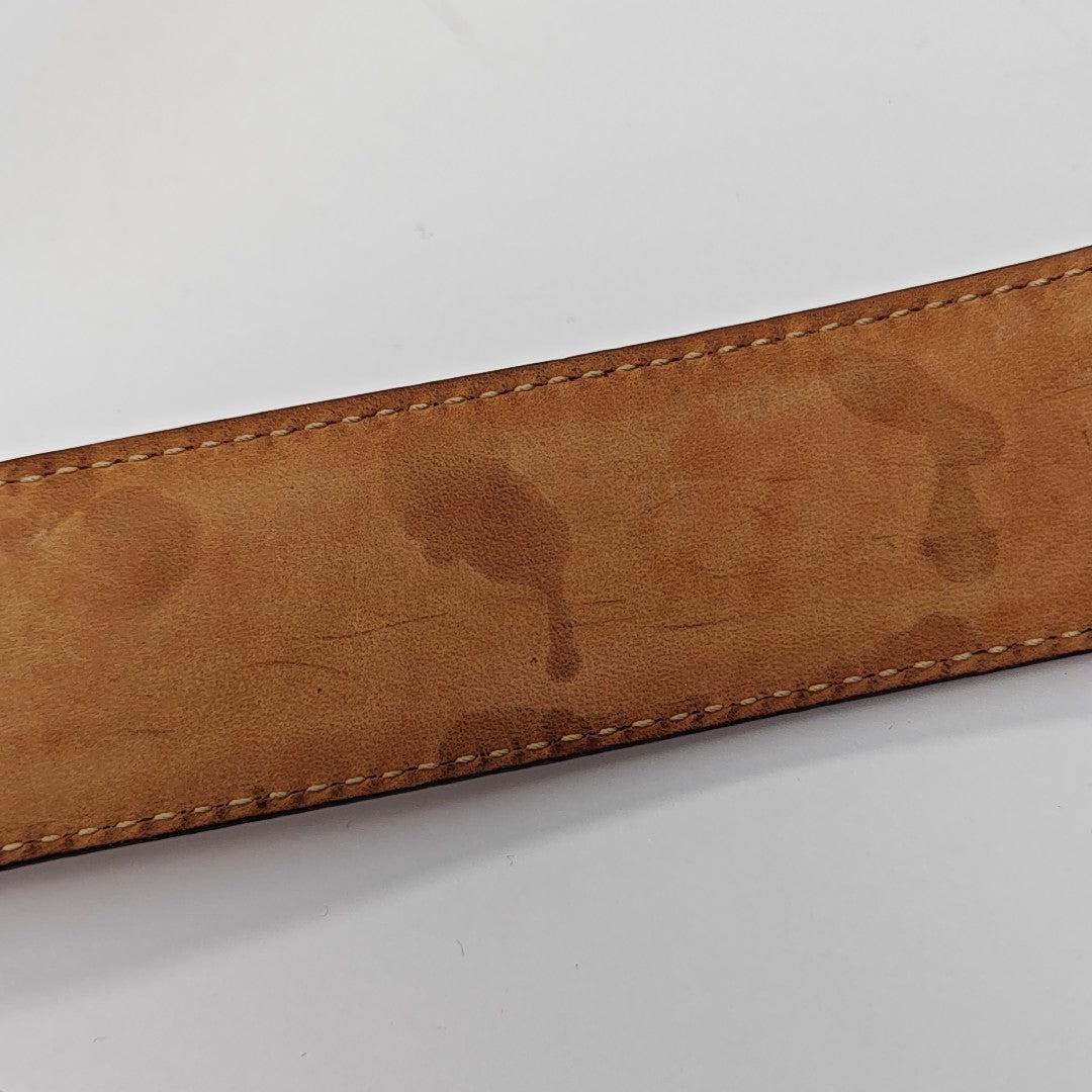 Leather Belt Beige