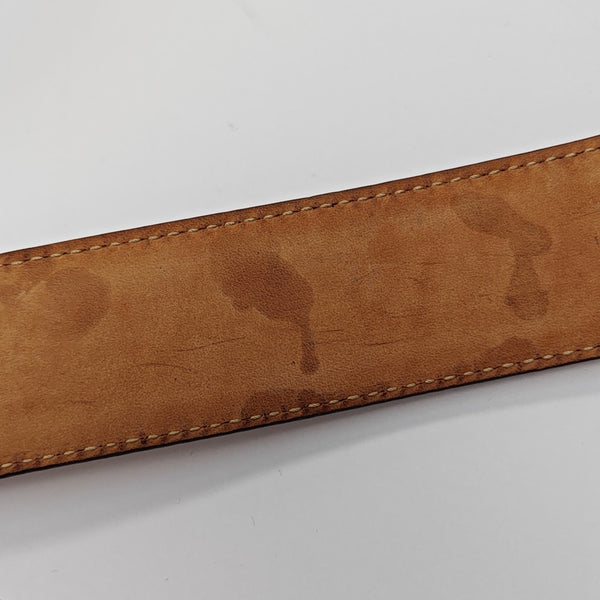 Leather Belt Beige