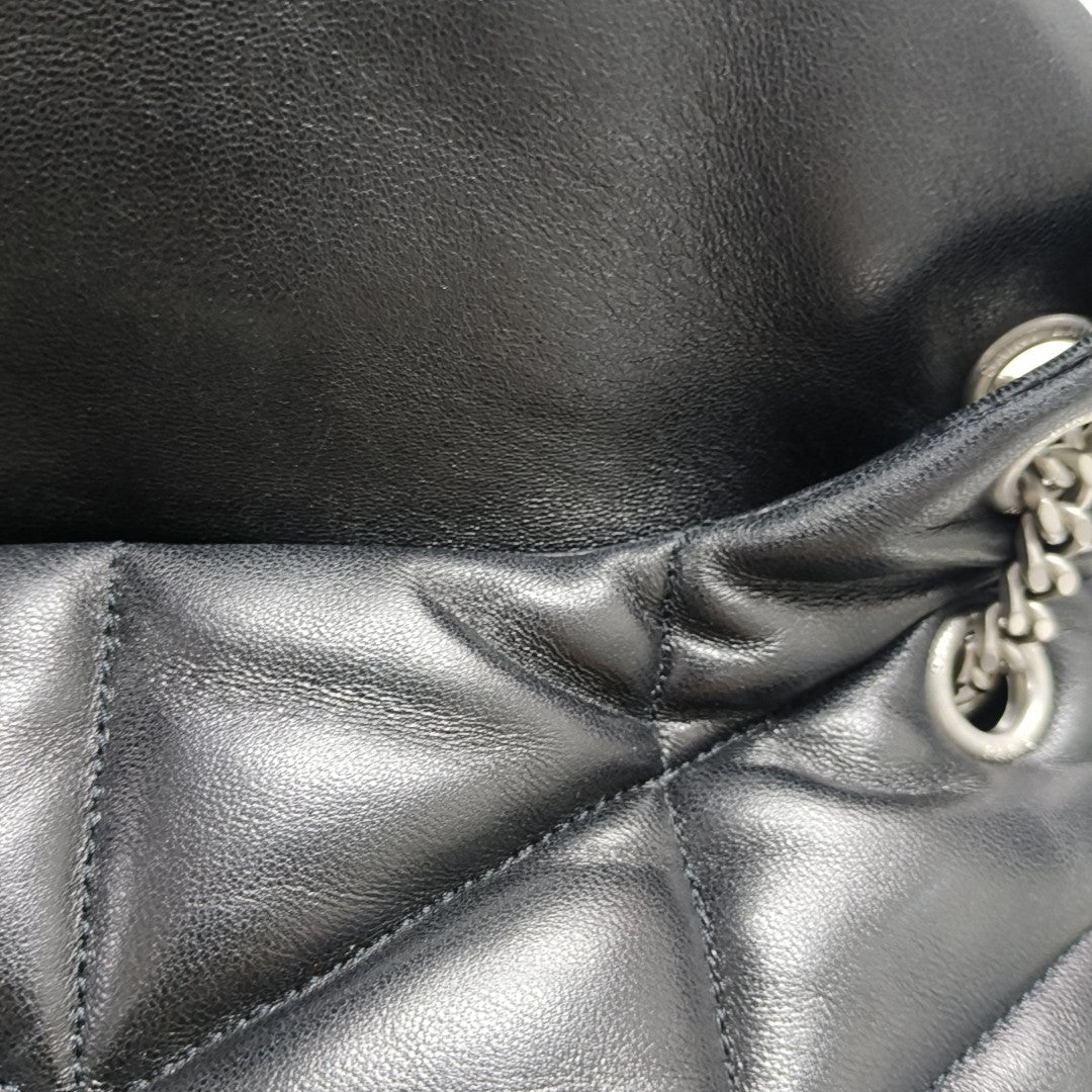 PUFFER Small Quilted Lambskin Black