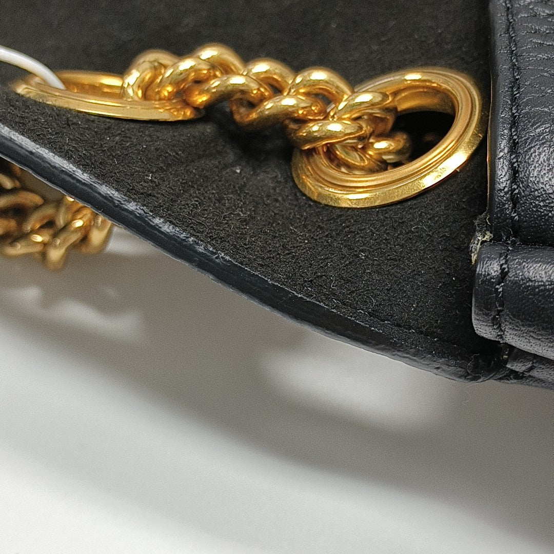 Calfskin Shoulder Bag Black