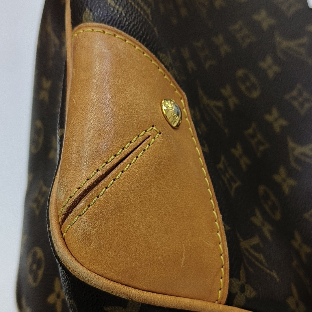 ESTRELA MM Monogram Coated Canvas Brown